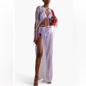 Christopher Esber NWT Sheet Lavender Set